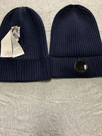 Ribbed Beanie with Lens Detail