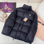 Shiny Black Puffer Jacket