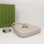 Small Shoulder Bag White Leather